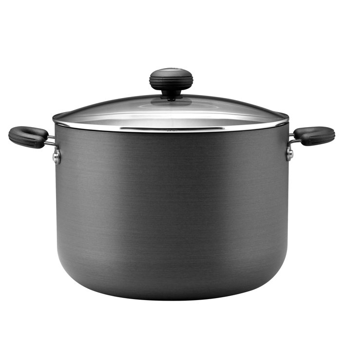 Circulon Classic 10 qt. HardAnodized NonStick Covered Stock Pot with